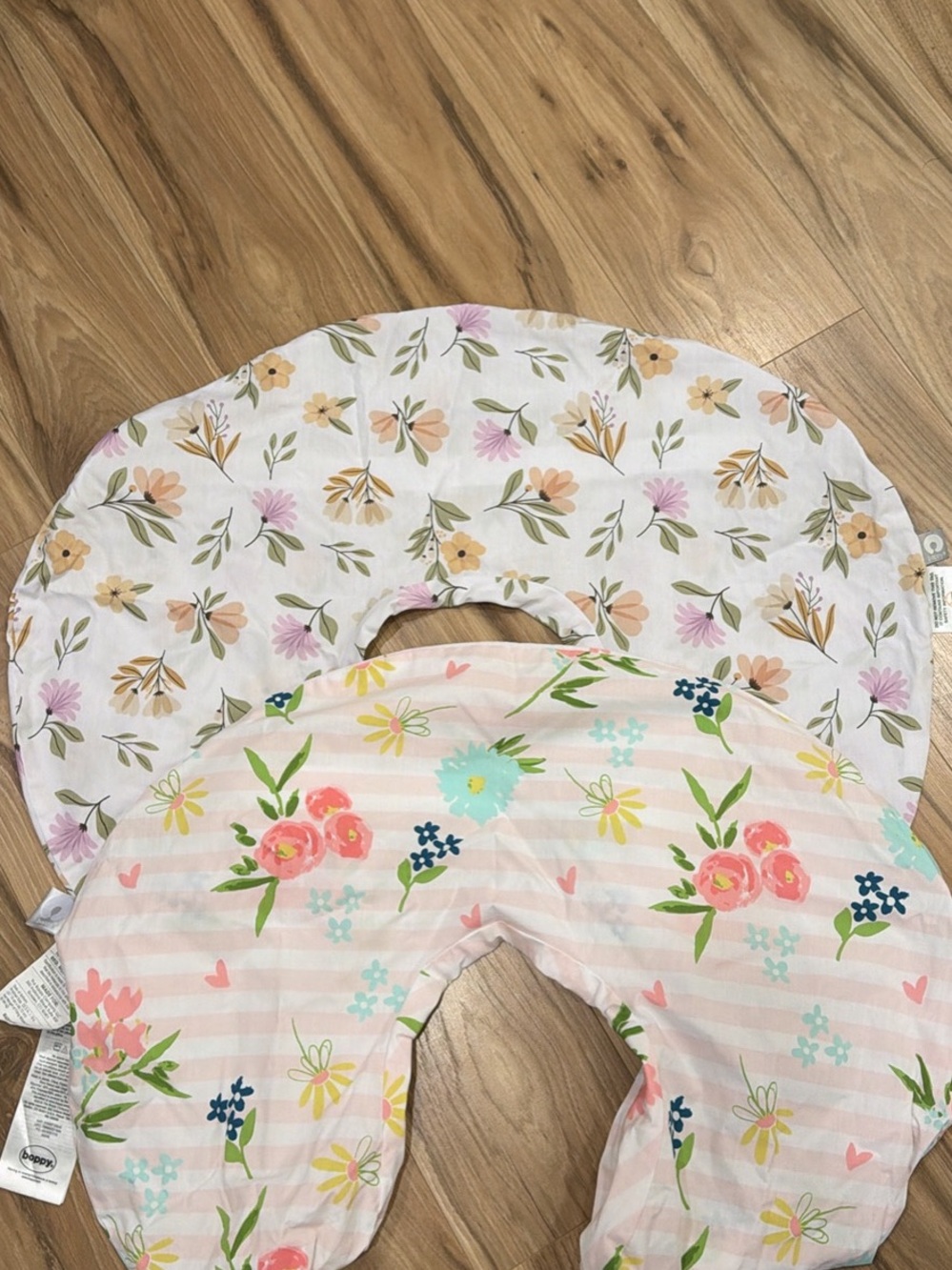 Boppy Floral Nursing Bibs - Pink, White & Green